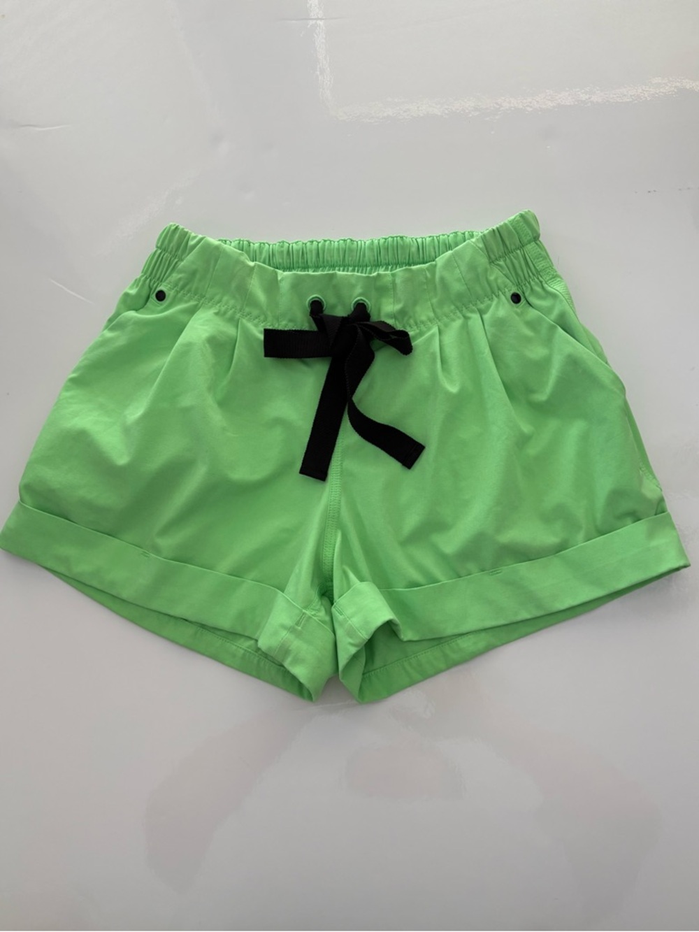 lululemon athletica Women’s Lime Green Running Shorts